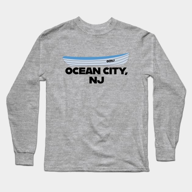 Ocean City Long Sleeve T-Shirt by MAS Design Co